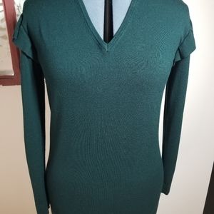 Calvin Klein Ruffled Sleeve Sweater